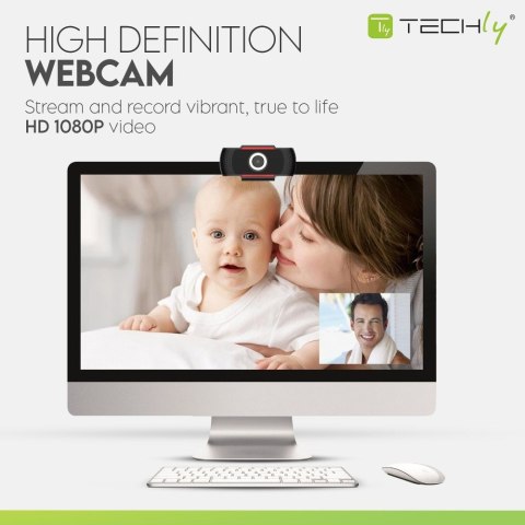TECHly TECHLY KAMERA USB INTERNETOWA FULLHD 1080P Z MIKRO TECHly TECHLY KAMERA USB INTERNETOWA FULLHD 1080P Z MIKRO