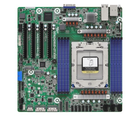 Asrock Płyta główna ASRock GENOAD8UD-2T/X550 1x SP5 AMD Epyc 9004 SoC (8xDIMM, SATA, 2xM.2, 2x10GbE, IPMI) Asrock Płyta główna ASRock GENOAD8UD-2T/X550 1x SP5 AMD Epyc 9004 SoC (8xDIMM, SATA, 2xM.2, 2x10GbE, IPMI)