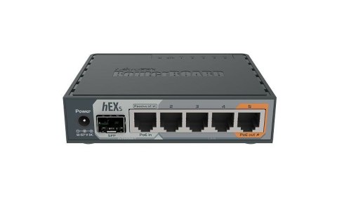 MikroTik Router Mikrotik hEX S (RB760iGS) Total Ethernet Ports:6; Architecture:MMIPS; CPU core:2 MikroTik Router Mikrotik hEX S (RB760iGS) Total Ethernet Ports:6; Architecture:MMIPS; CPU core:2