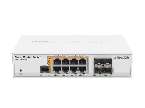 MikroTik Switch Mikrotik CRS112-8P-4S-IN 12p PoE (PoE+: 8;) 78W Managed Gigabit MikroTik Switch Mikrotik CRS112-8P-4S-IN 12p PoE (PoE+: 8;) 78W Managed Gigabit