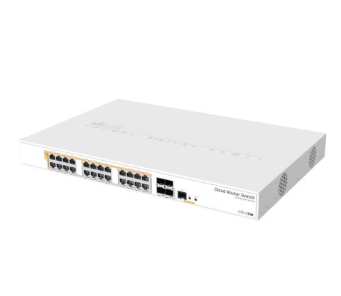 MikroTik Switch Mikrotik CRS328-24P-4S+RM 28p PoE (PoE+: 24;) 450W Managed Gigabit/10G