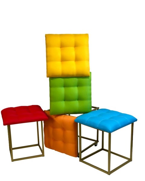 Go Gift Puf-transformator 5w1 - 5 taboretów w 1 pufie multicolor