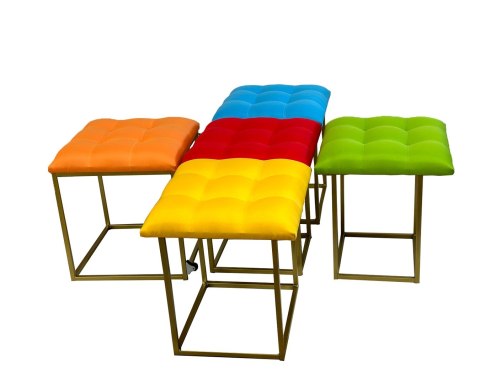 Go Gift Puf-transformator 5w1 - 5 taboretów w 1 pufie multicolor