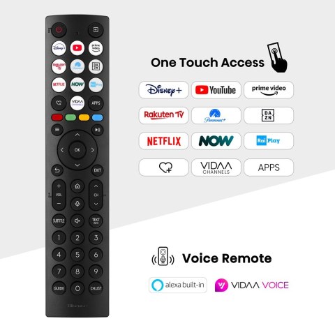 HISENSE Telewizor Hisense 65E7NQ QLED 65" 4K Ultra HD VIDAA Dolby Atmos DVB-T2 Czarny