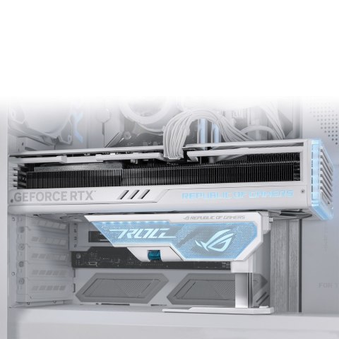 ASUS Uchwyt na kartę ASUS XH01 ROG HERCULX WHITE
