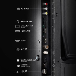 HISENSE Telewizor Hisense Smart TV Hisense 32A4N HD LED D-LED Czarny