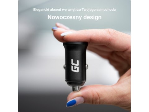 Green Cell GREEN CELL ŁADOWARKA SAMOCHODOWA GC POWERRIDE NANO36 36W 6A 2X USB-A