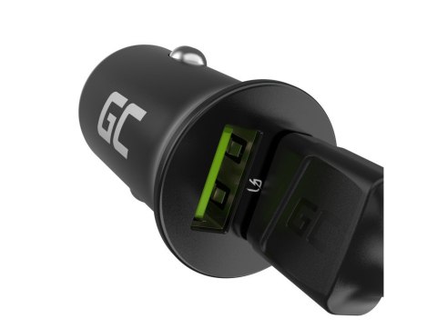 Green Cell GREEN CELL ŁADOWARKA SAMOCHODOWA GC POWERRIDE NANO36 36W 6A 2X USB-A