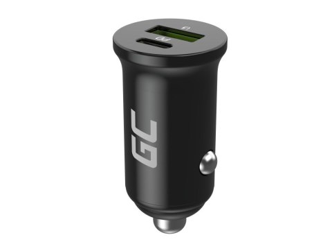 Green Cell GREEN CELL ŁADOWARKA SAMOCHODOWA GC POWERRIDE NANO38 38W 6A 1X USB-C 1X USB-A
