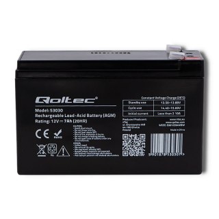 Qoltec Akumulator żelowy Qoltec 53030