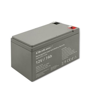 Qoltec QOLTEC AKUMULATOR AGM 12V | 7AH | MAX. 105A | SECURITY