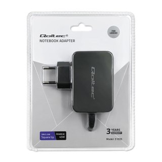 Qoltec QOLTEC ZASILACZ DO LENOVO 45W | 20V | 2.25A | SLIM TIP+PIN