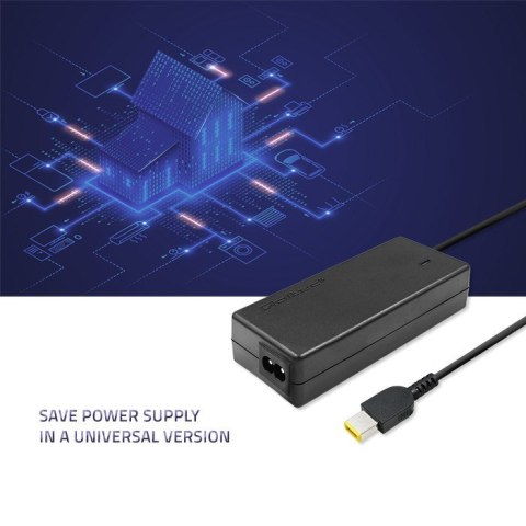 Qoltec Zasilacz Qoltec 50053.65W.LEN do notebooka Lenovo (20 V; 3,25 A; 65W; Slim Tip )