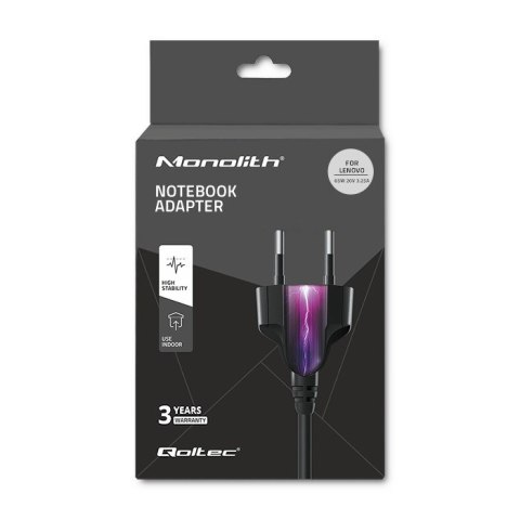 Qoltec Zasilacz Qoltec 50053.65W.LEN do notebooka Lenovo (20 V; 3,25 A; 65W; Slim Tip )