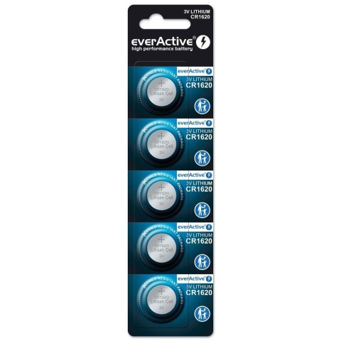 EverActive EVERACTIVE BATERIA LITOWA CR1620 BLISTER 5 SZT. CR16205BL