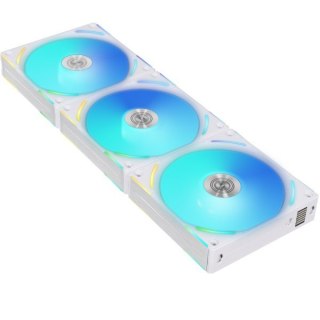 LIAN LI Lian Li UNI FAN AL120 V2 ARGB PWM Fan, Triple Pack with Controller - 120mm, white