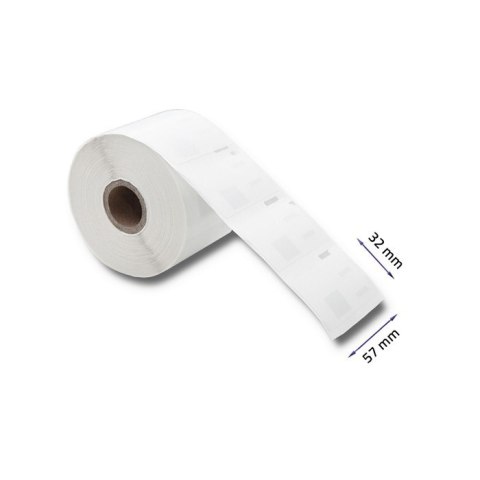 Qoltec QOLTEC ETYKIETY DO DYMO LW-11354 | S0722540 | 57 X 32 MM | 1000 SZTUK