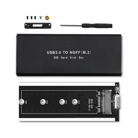 Qoltec QOLTEC OBUDOWA DO DYSKÓW SSD M.2 SATA | NGFF | USB 3.0 Qoltec QOLTEC OBUDOWA DO DYSKÓW SSD M.2 SATA | NGFF | USB 3.0