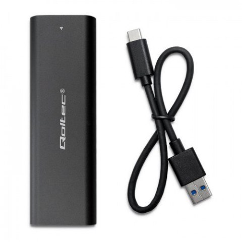 Qoltec QOLTEC OBUDOWA DO DYSKÓW KIESZEŃ M.2 SATA SSD | NGFF | USB TYP C Qoltec QOLTEC OBUDOWA DO DYSKÓW KIESZEŃ M.2 SATA SSD | NGFF | USB TYP C