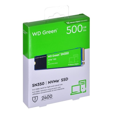 WD Dysk SSD WD Green SN350 WDS500G2G0C (500GB ; M.2 ; PCIe NVMe 3.0 x4)