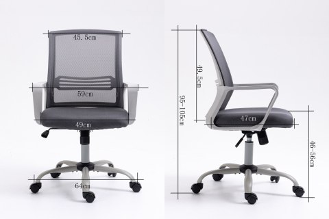 Activejet Fotel biurowy ACTIVEJET YK01 szary