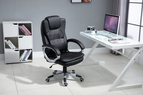 Activejet Fotel biurowy z masażem, podgrzewany ACTIVEJET YK7304 czarny