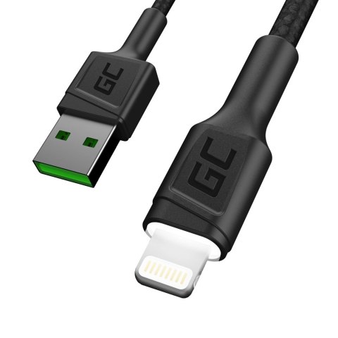 Green Cell GREEN CELL KABEL KABGC05 KABEL GREEN CELL GC RAY USB - LIGHTNING 120CM, BIAŁY LED, SZYBKIE ŁADOWANIE Green Cell GREEN CELL KABEL KABGC05 KABEL GREEN CELL GC RAY USB - LIGHTNING 120CM, BIAŁY LED, SZYBKIE ŁADOWANIE