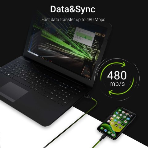 Green Cell GREEN CELL KABEL KABGC05 KABEL GREEN CELL GC RAY USB - LIGHTNING 120CM, BIAŁY LED, SZYBKIE ŁADOWANIE Green Cell GREEN CELL KABEL KABGC05 KABEL GREEN CELL GC RAY USB - LIGHTNING 120CM, BIAŁY LED, SZYBKIE ŁADOWANIE