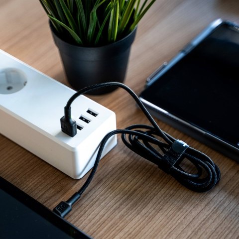 Green Cell GREEN CELL KABEL KABGC06 GC RAY USB - USB-C 120CM, ZIELONY LED, SZYBKIE ŁADOWANIE ULTRA CHARGE, QC 3.0