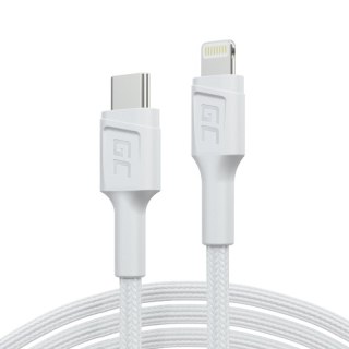 Green Cell GREEN CELL KABEL KABGC07W GC POWER STREAM USB-C - LIGHTNING 100CM (MFI CERTIFIED) BIAŁY