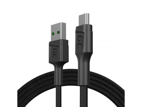 Green Cell GREEN CELL KABEL KABGC20 GC POWERSTREAM USB-A - MICRO USB 120CM, SZYBKIE ŁADOWANIE ULTRA CHARGE, QC 3.0