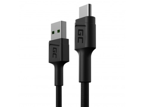 Green Cell GREEN CELL KABEL KABGC25 GC POWERSTREAM USB-A - USB-C 30CM, SZYBKIE ŁADOWANIE ULTRA CHARGE, QC 3.0 Green Cell GREEN CELL KABEL KABGC25 GC POWERSTREAM USB-A - USB-C 30CM, SZYBKIE ŁADOWANIE ULTRA CHARGE, QC 3.0