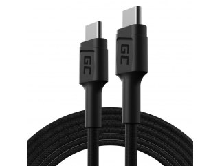 Green Cell GREEN CELL KABEL KABGC29 GC POWERSTREAM USB-C - USB-C 200CM, POWER DELIVERY 60W, ULTRA CHARGE, QC 3.0