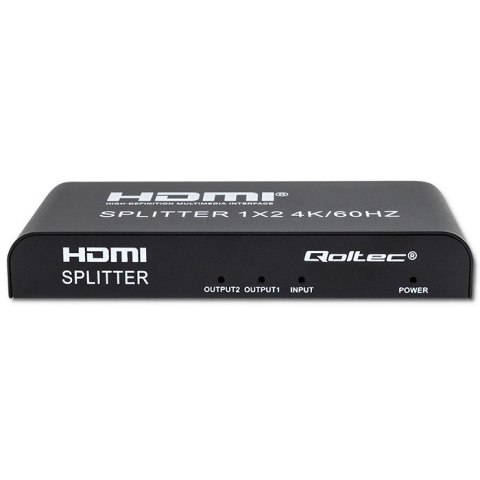 Qoltec QOLTEC ROZDZIELACZ SPLITTER 2XHDMI 4KX2K | 6GB/S | 60HZ Qoltec QOLTEC ROZDZIELACZ SPLITTER 2XHDMI 4KX2K | 6GB/S | 60HZ