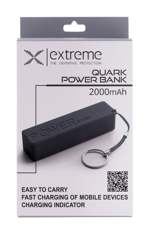 Esperanza ESPERANZA POWER BANK 2000MAH QUARK CZARNY XMP101K