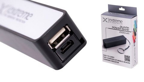 Esperanza ESPERANZA POWER BANK 2000MAH QUARK CZARNY XMP101K