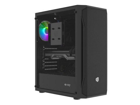 FURY FURY OBUDOWA KOMPUTEROWA FURY SHOBO RGB MIDI TOWER Z OKNEM CZARNA FURY FURY OBUDOWA KOMPUTEROWA FURY SHOBO RGB MIDI TOWER Z OKNEM CZARNA