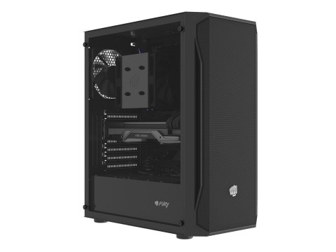 FURY FURY OBUDOWA KOMPUTEROWA FURY SHOBO SH4F MIDI TOWER Z OKNEM CZARNA