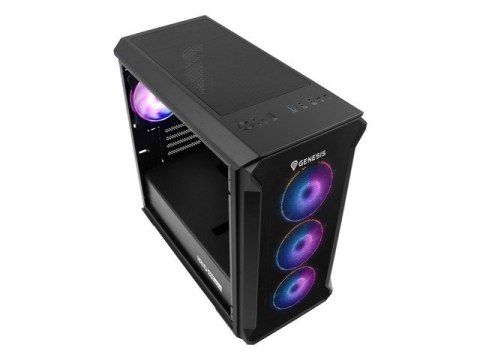 GENESIS Obudowa NATEC Genesis Irid 503 ARGB NPC-1559 (Micro ATX. Mini ITX; kolor czarny)