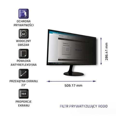 Qoltec Filtr prywatyzujący Rodo Qoltec 51057