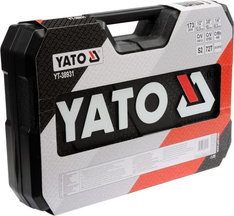 YATO Zestaw kluczy nasadowych 1/2"1/4"3/8 "173szt YT-38931 YATO YATO Zestaw kluczy nasadowych 1/2"1/4"3/8 "173szt YT-38931 YATO