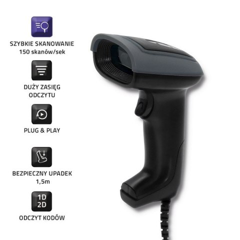 Qoltec QOLTEC CZYTNIK KODÓW KRESKOWYCH 1D I 2D | USB Qoltec QOLTEC CZYTNIK KODÓW KRESKOWYCH 1D I 2D | USB