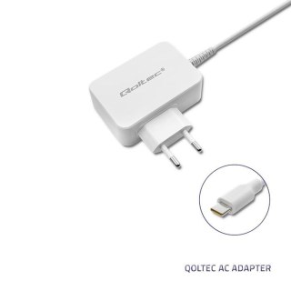 Qoltec QOLTEC ZASILACZ SIECIOWY 65W | 5-20.3V | 2-3.25A | USB TYP C | PD | BIAŁY