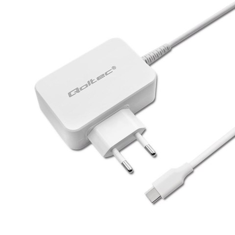 Qoltec QOLTEC ZASILACZ SIECIOWY 65W | 5-20.3V | 2-3.25A | USB TYP C | PD | BIAŁY