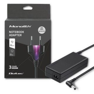 Qoltec Zasilacz Qoltec 50075.90W do notebooka Asus (19 V; 4,74 A, 4,9 A; 90W; 5.5 mm x 2.5 mm)
