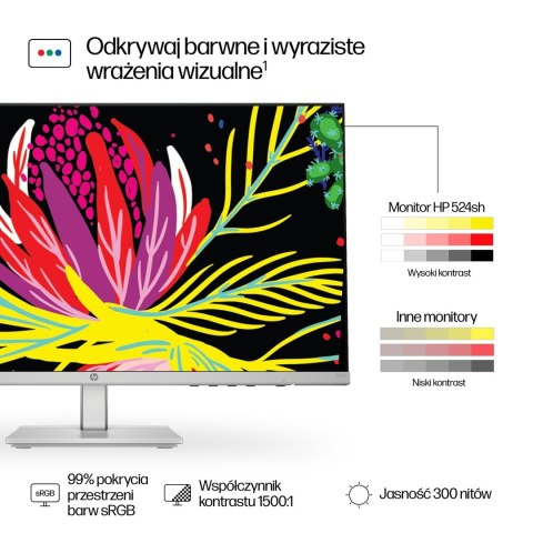 Hewlett-Packard MONITOR HP LED IPS 23,8" 524sh (94C19E9) 100Hz