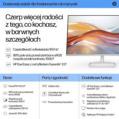 Hewlett-Packard MONITOR HP LED IPS 27" 527sf (94F44E9) 100Hz