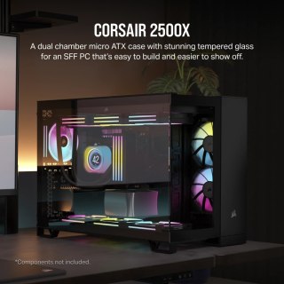 Corsair 2500X Tempered Glass mATX Mid-Tower, Black