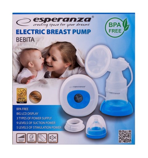 Esperanza Laktator elektryczny Esperanza BEBITA ECM001B (150 ml) Esperanza Laktator elektryczny Esperanza BEBITA ECM001B (150 ml)