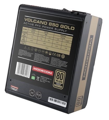 MODECOM ZASILACZ MODECOM VOLCANO 850 GOLD 120mm FAN